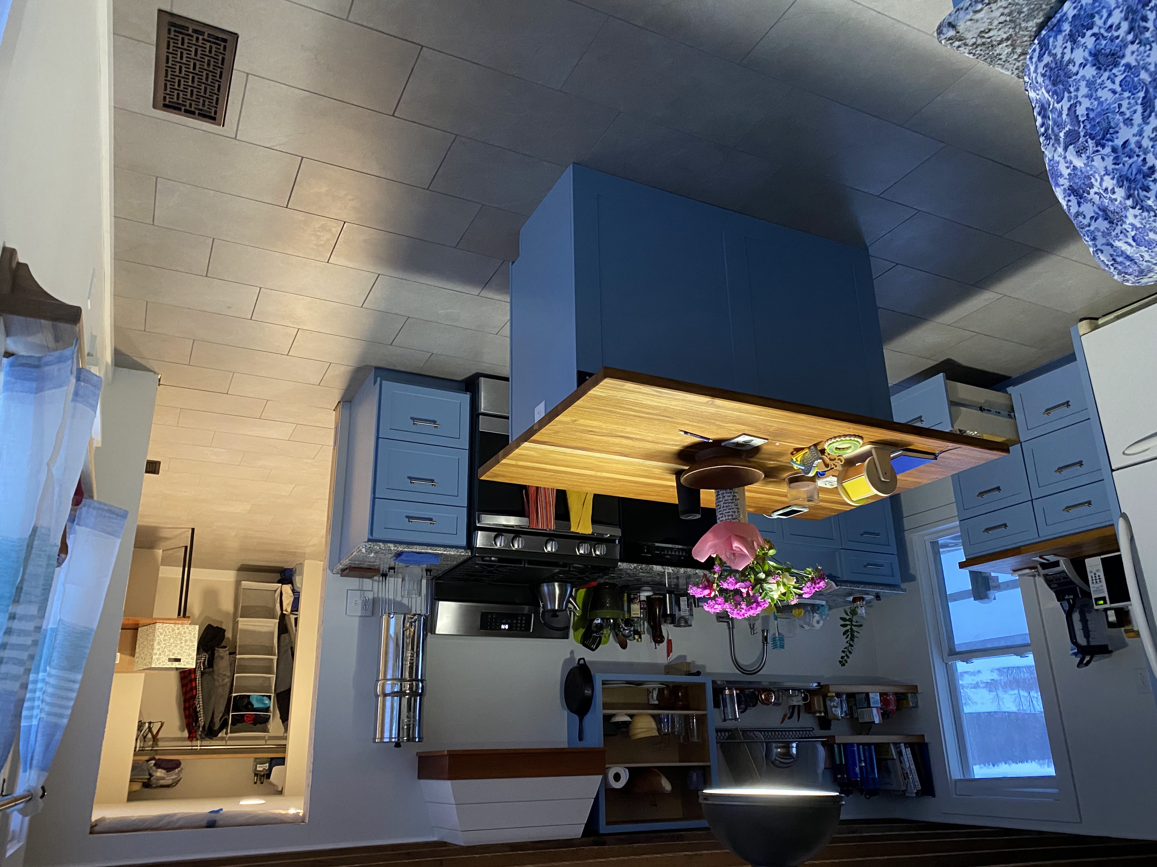 Blue Kitchen Cabinets - Additional View