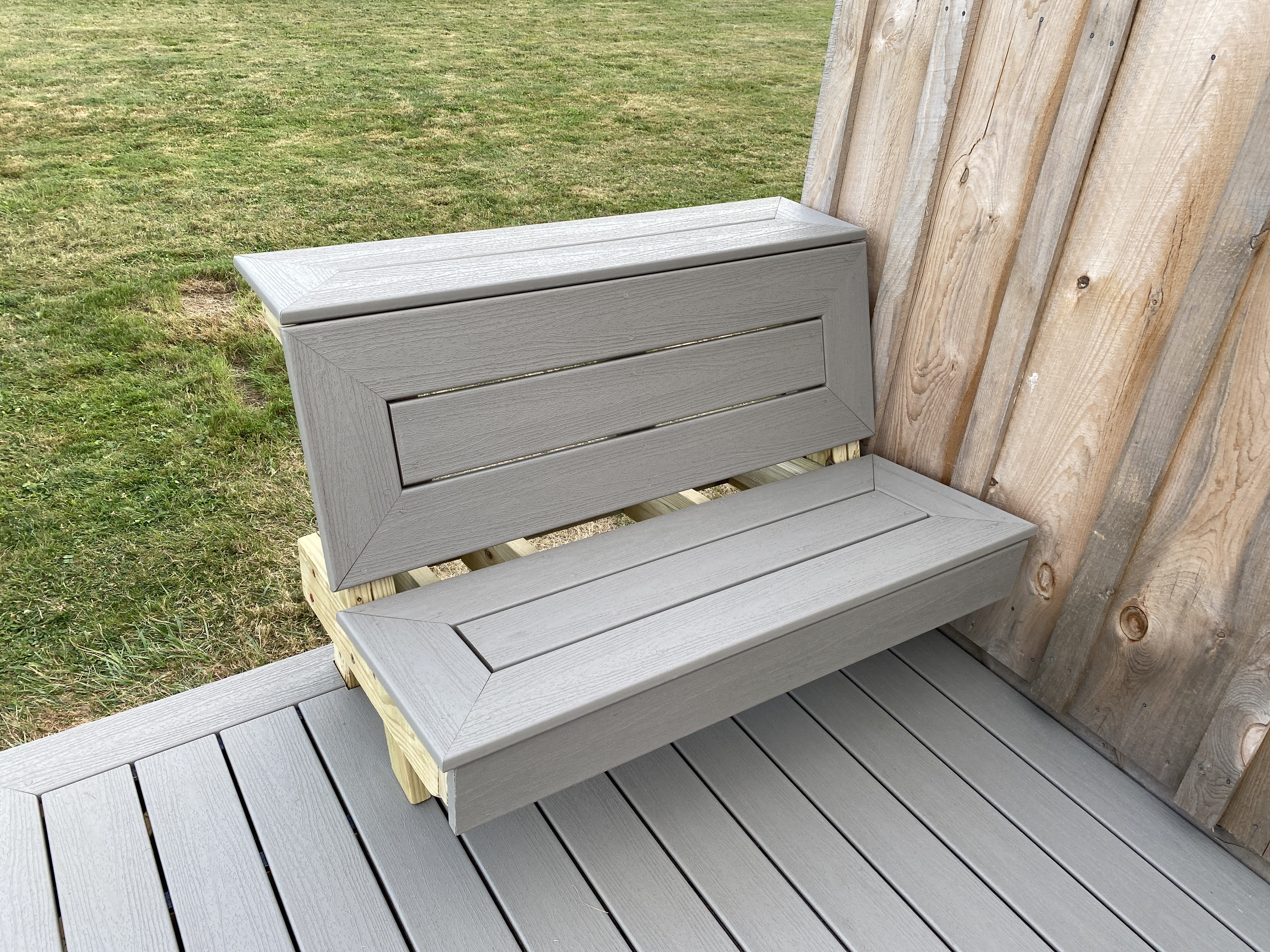 Composite Bench on Deck