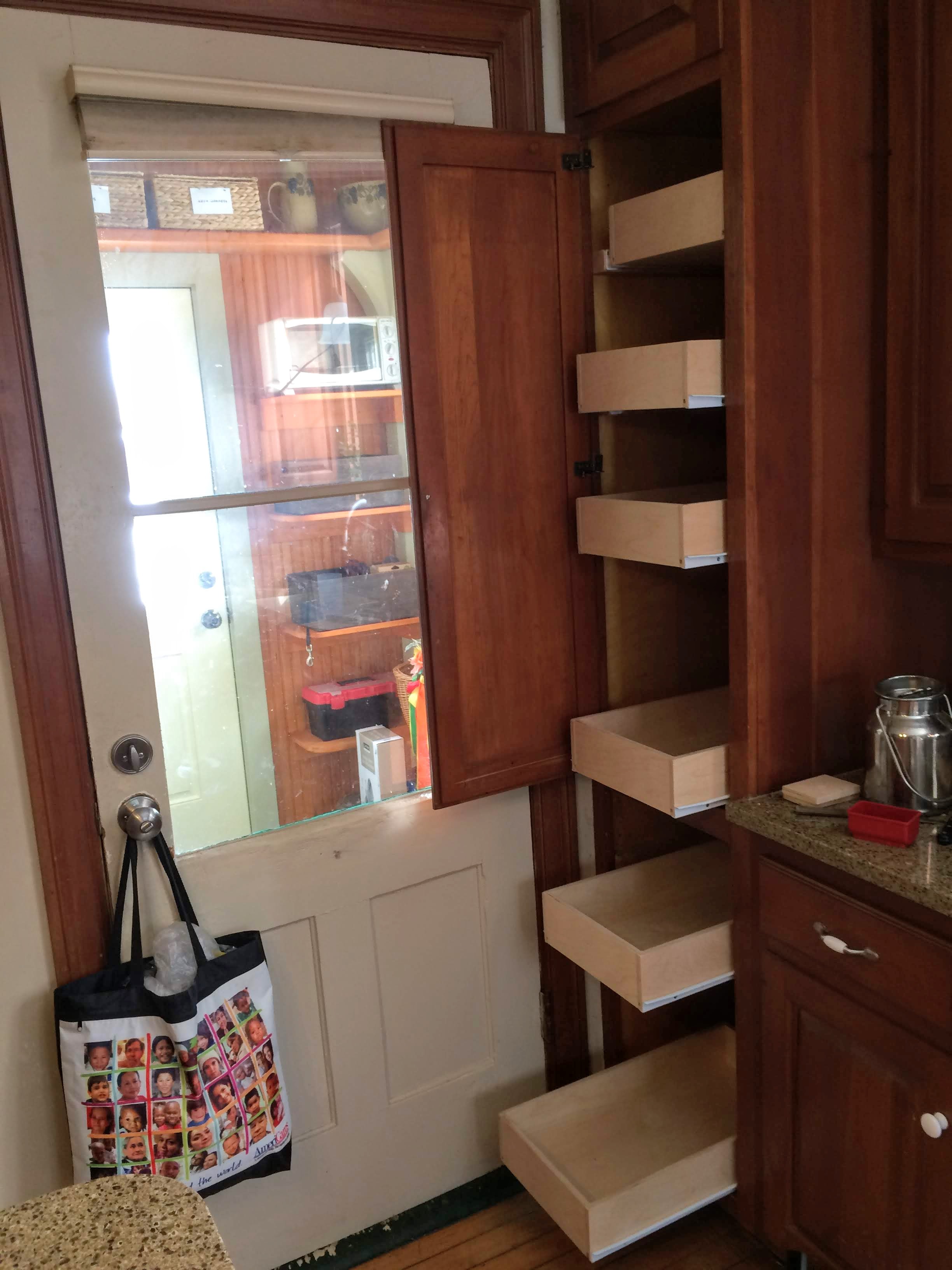 Kitchen Pull-Out Pantry Drawers
